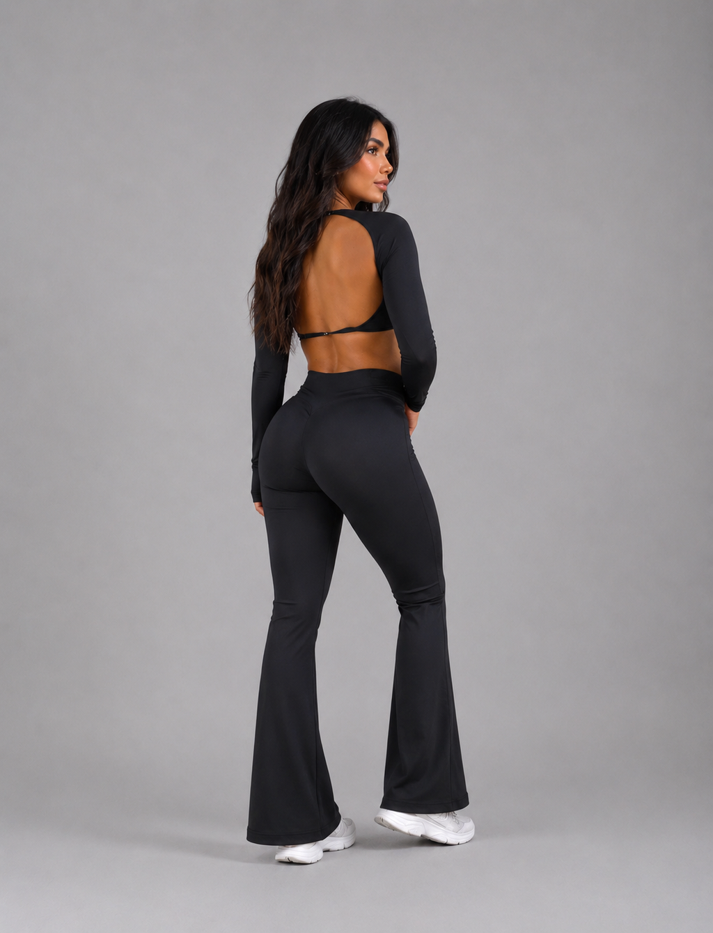 SET LEGGINS SIN REALCE BOTA CAMPANA Y BUZO  Ref. Buzo 2047 – Leggins 10461