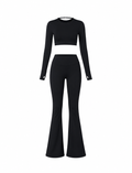SET LEGGINS SIN REALCE BOTA CAMPANA Y BUZO  Ref. Buzo 2047 – Leggins 10461