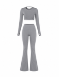 SET LEGGINS SIN REALCE BOTA CAMPANA Y BUZO  Ref. Buzo 2047 – Leggins 10461