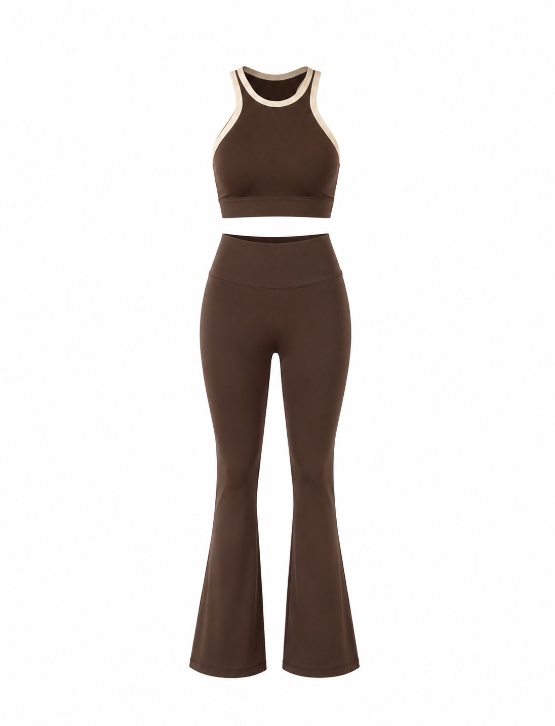SET LEGGINS DOBLE REALCE BOTA CAMPANA Y CAMISILLA CON SESGO  Ref. Camisilla 2030 – Leggins 1046
