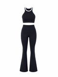 SET LEGGINS DOBLE REALCE BOTA CAMPANA Y CAMISILLA CON SESGO  Ref. Camisilla 2030 – Leggins 1046