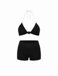 SET SHORT DOBLE REALCE Y TOP NACIONAL TELA GALLETA  Ref. Short 211 – Top 3102