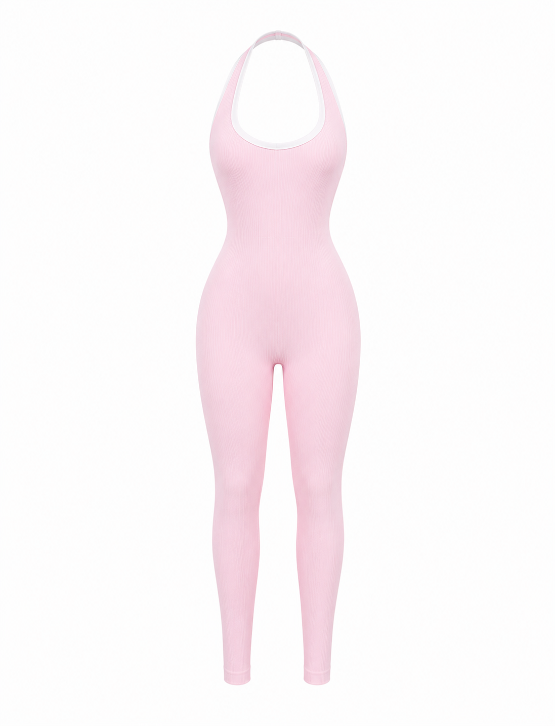 ENTERIZO DOBLE REALCE HALTER CON SESGO  Ref. 6341