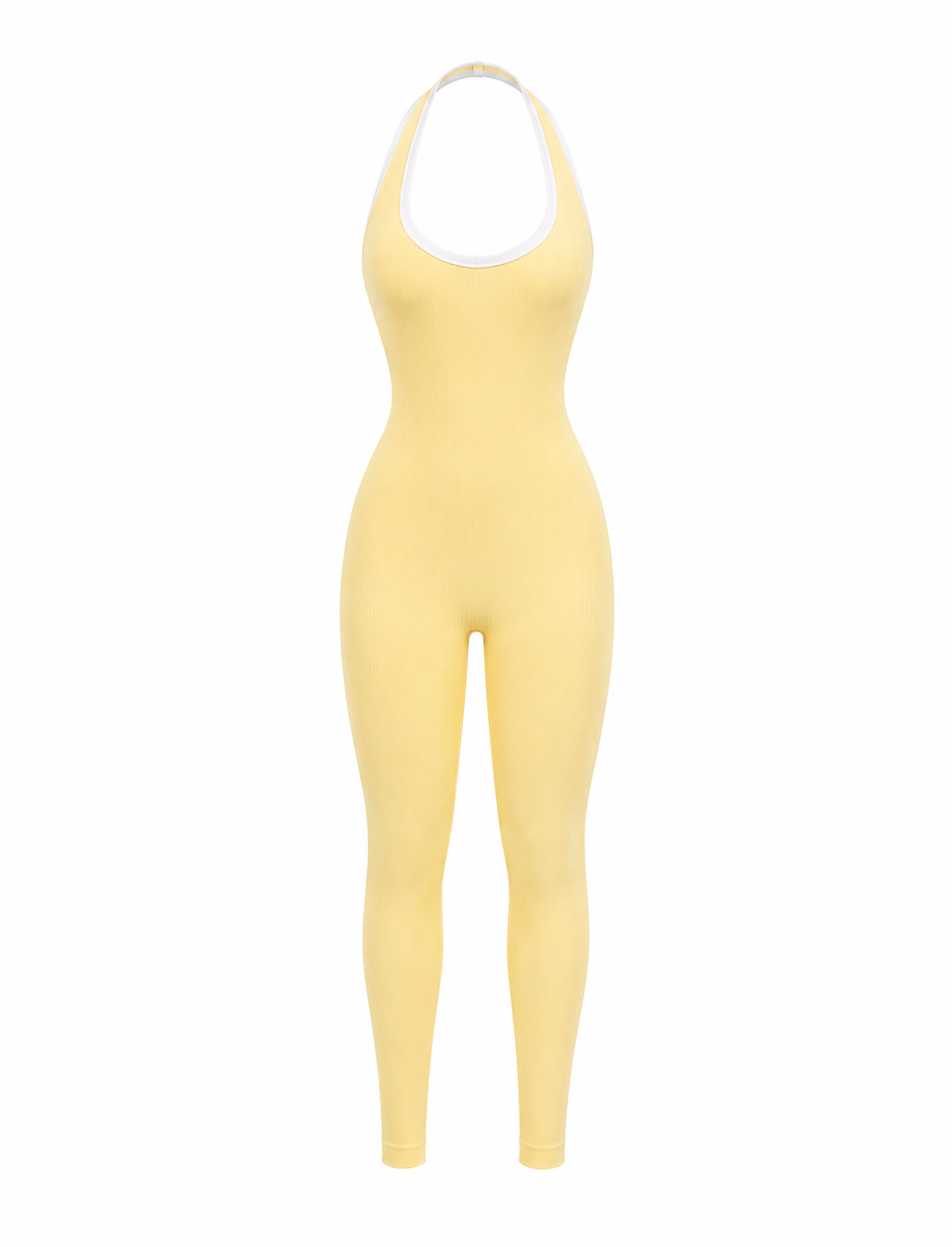 ENTERIZO DOBLE REALCE HALTER CON SESGO  Ref. 6341