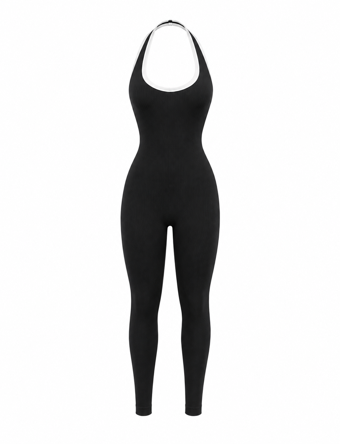 ENTERIZO DOBLE REALCE HALTER CON SESGO  Ref. 6341