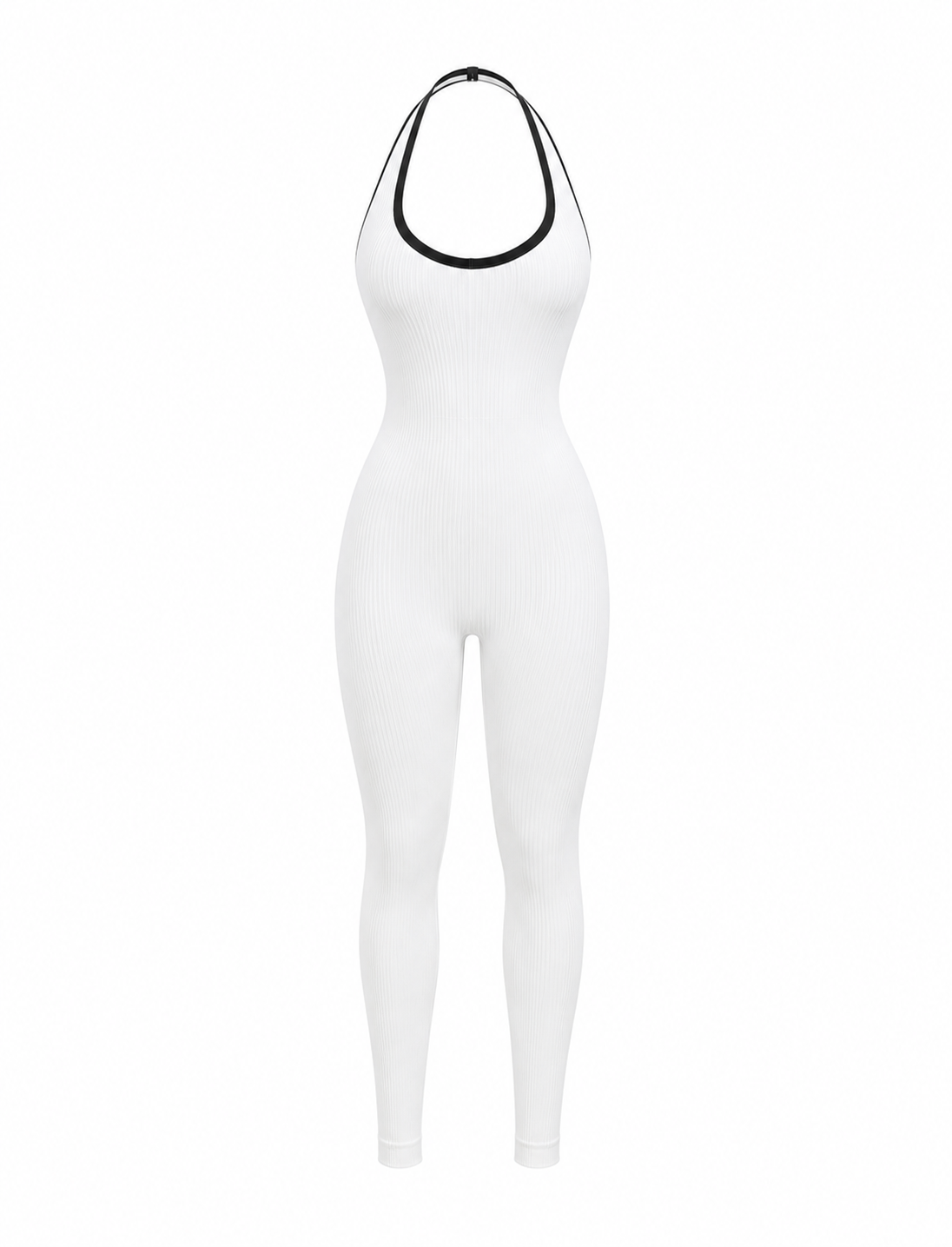 ENTERIZO DOBLE REALCE HALTER CON SESGO  Ref. 6341
