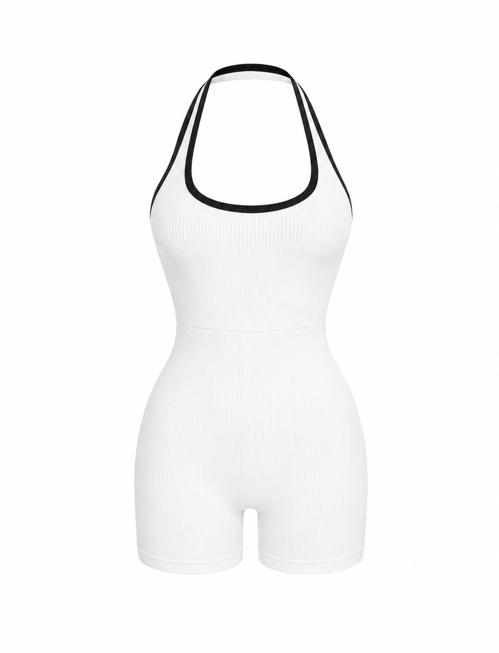 ENTERIZO DOBLE REALCE HALTER CON SESGO  Ref. 6351