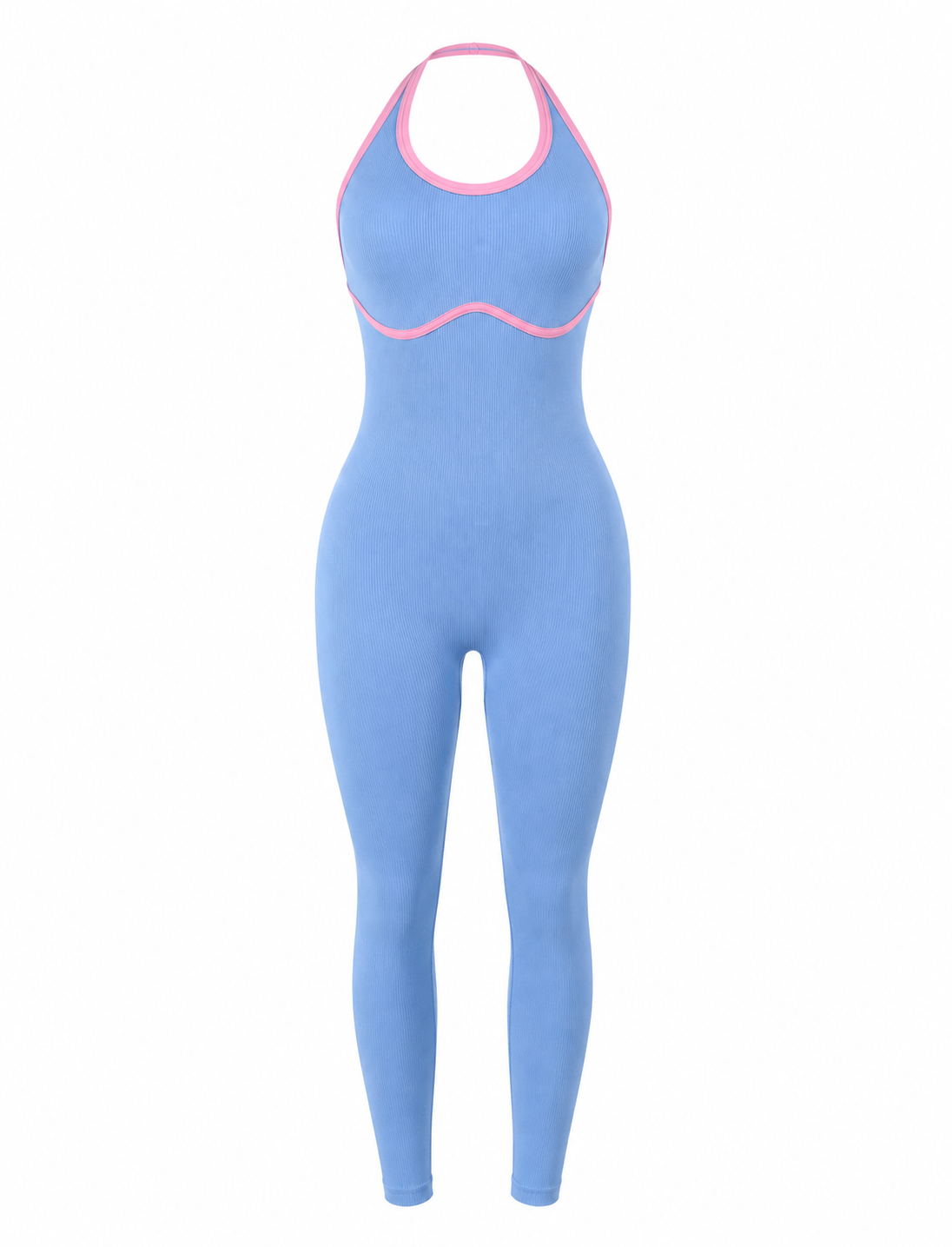 ENTERIZO DOBLE PUSH UP HALTER CON SESGO  Ref. 634