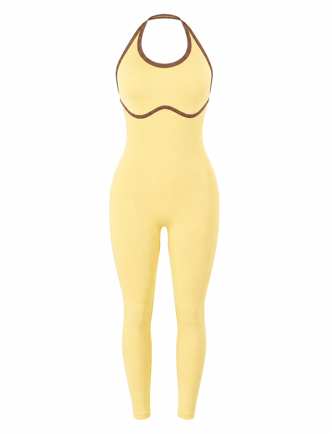 ENTERIZO DOBLE PUSH UP HALTER CON SESGO  Ref. 634