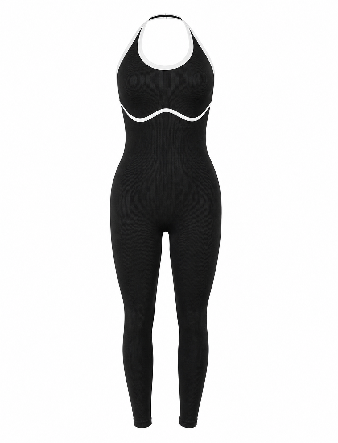 ENTERIZO DOBLE PUSH UP HALTER CON SESGO  Ref. 634