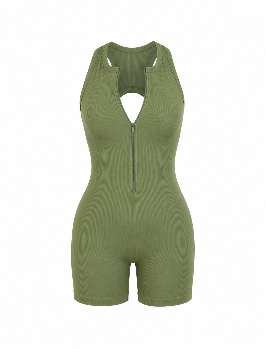 ENTERIZO CORTO CON CREMALLERA Y DOBLE PUSH UP PREMIUM Ref. 6066