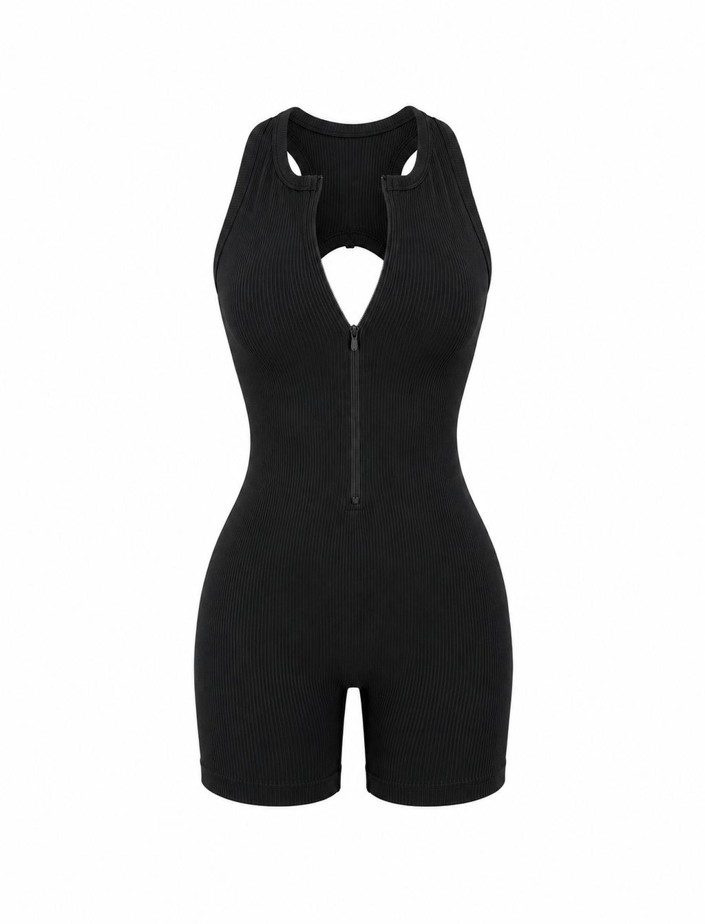 ENTERIZO CORTO CON CREMALLERA Y DOBLE PUSH UP PREMIUM Ref. 6066