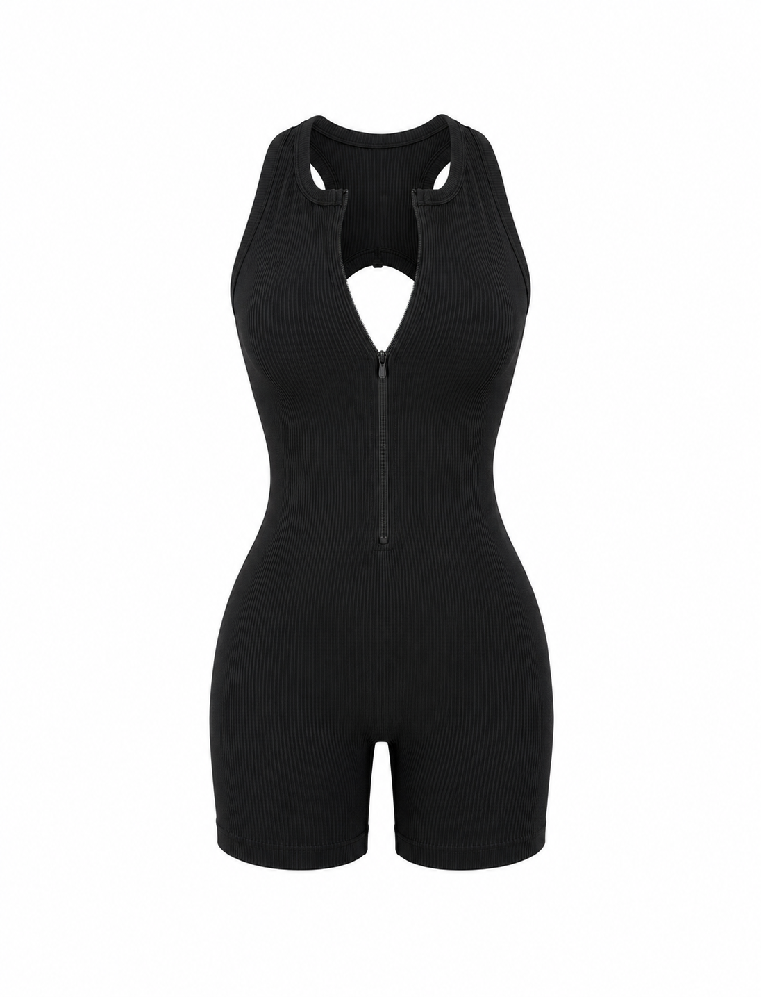 ENTERIZO CORTO CON CREMALLERA Y DOBLE PUSH UP PREMIUM Ref. 6066