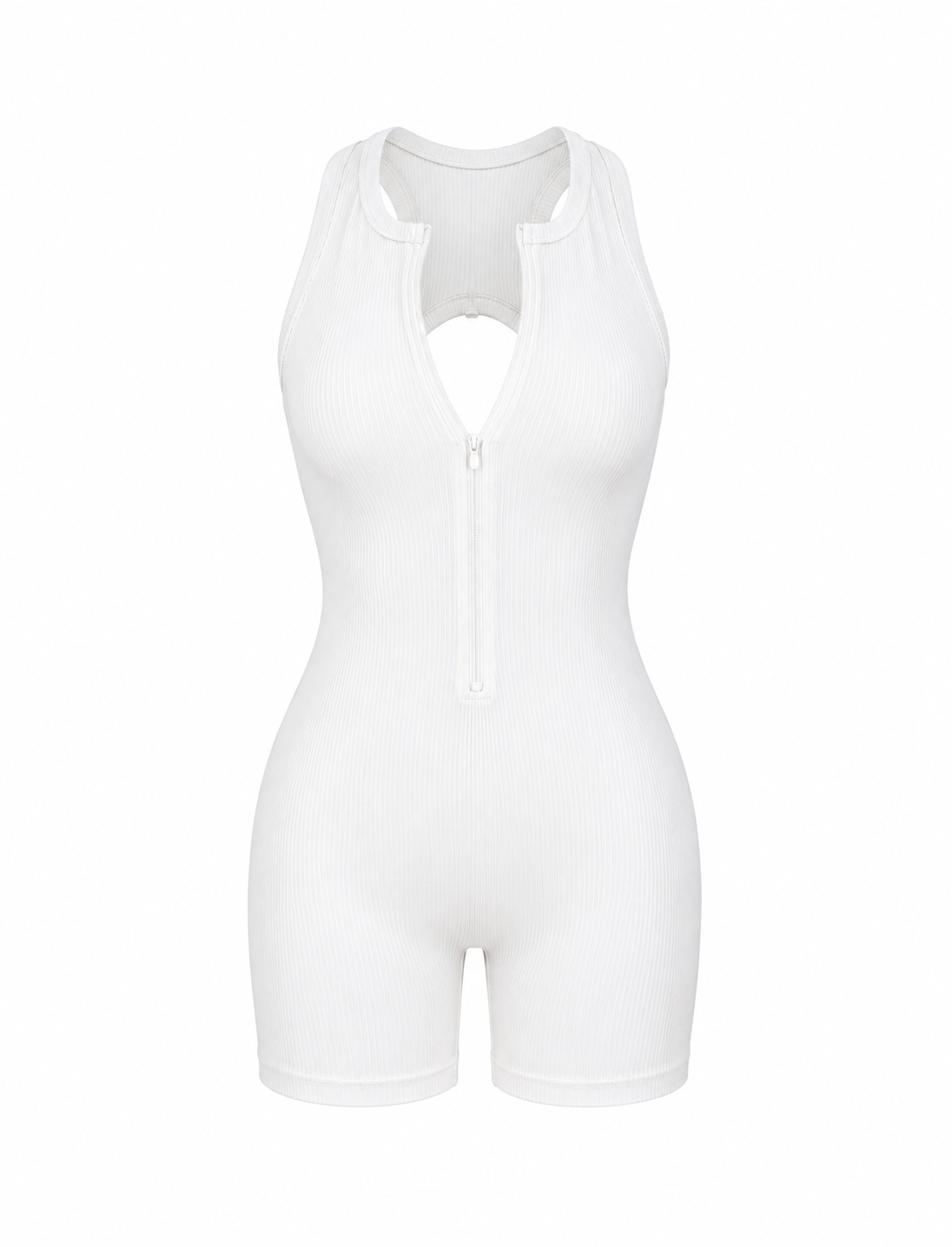 ENTERIZO CORTO CON CREMALLERA Y DOBLE PUSH UP PREMIUM Ref. 6066
