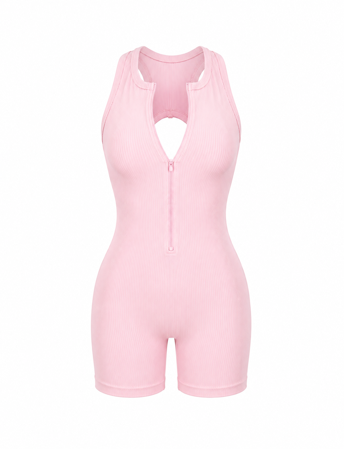 ENTERIZO CORTO CON CREMALLERA Y DOBLE PUSH UP PREMIUM Ref. 6066
