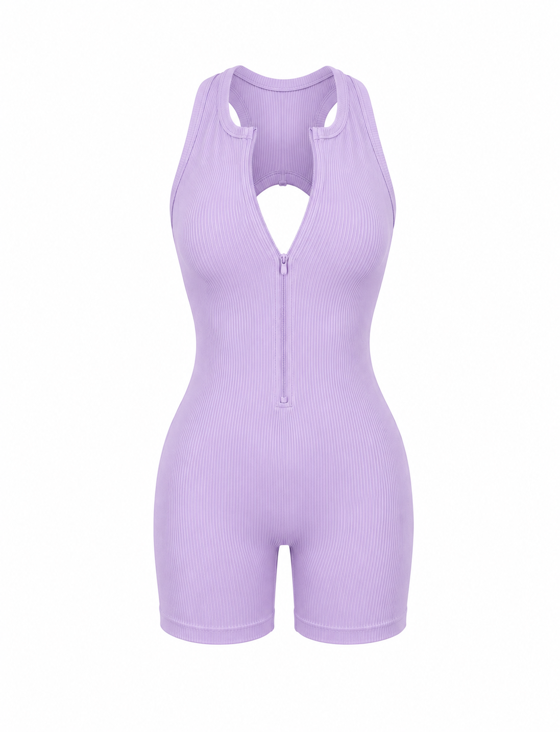 ENTERIZO CORTO CON CREMALLERA Y DOBLE PUSH UP PREMIUM Ref. 6066