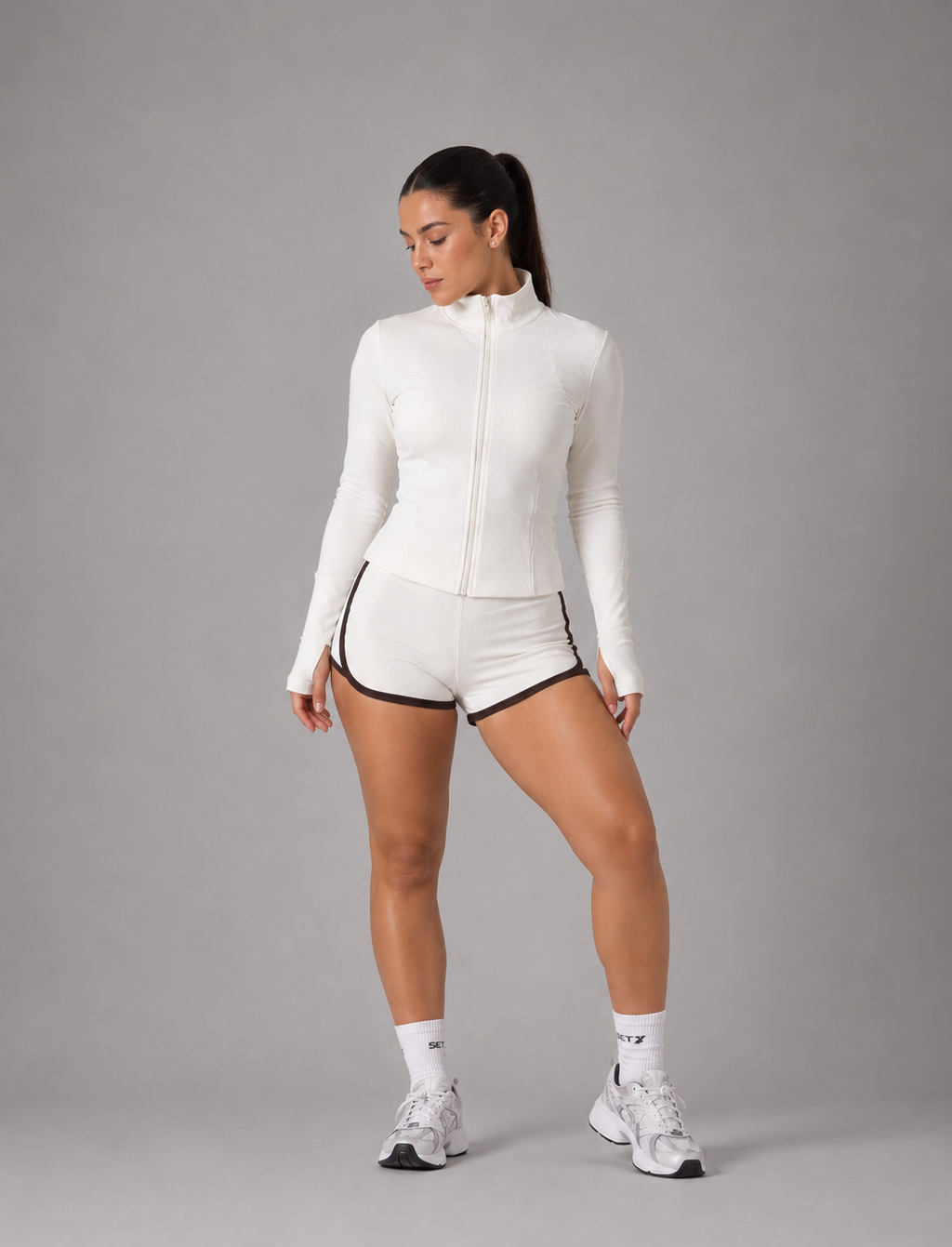SET CHAQUETA NACIONAL Y SHORT DOBLE PUSH CON SESGO  Refs. 201 - 204