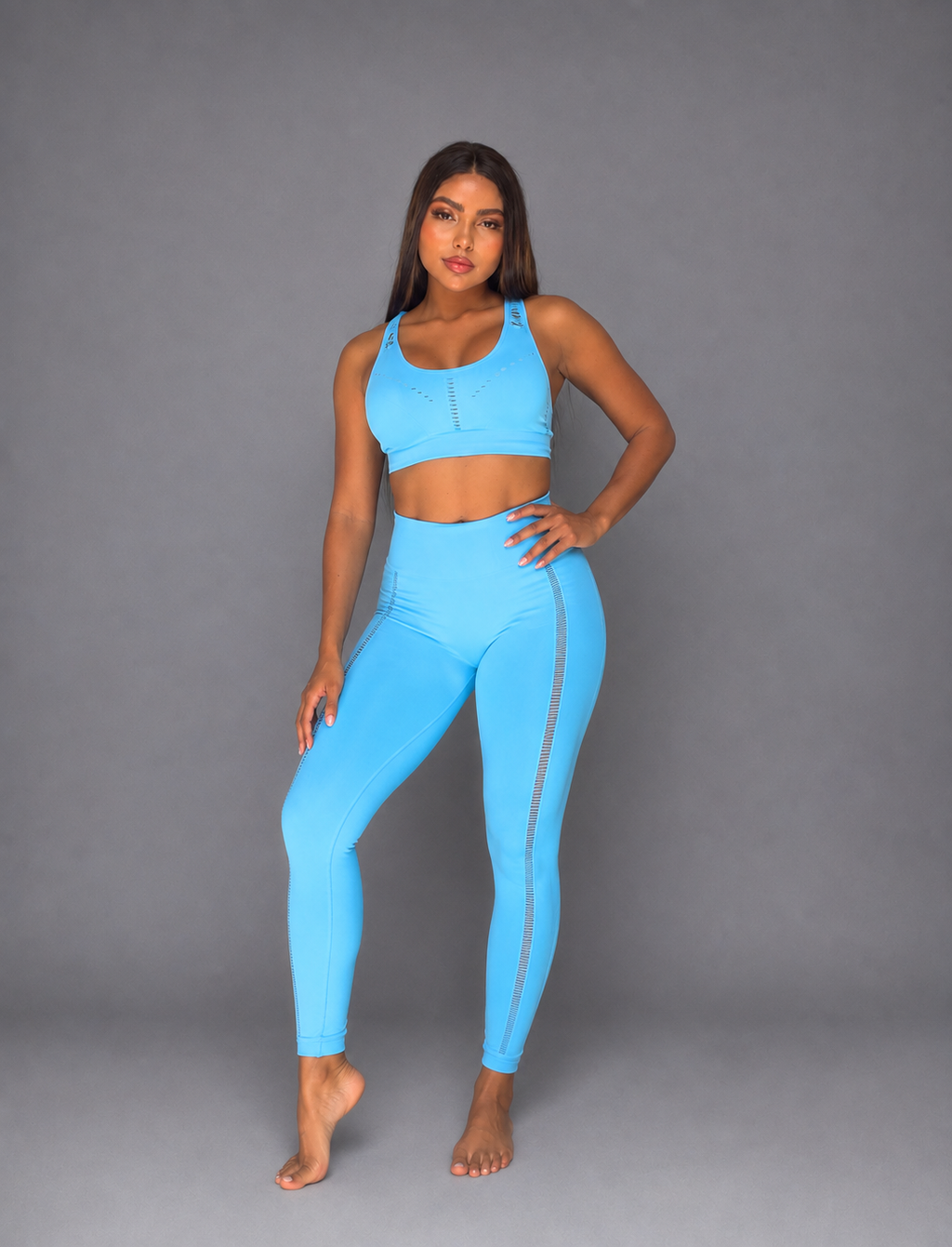 SET LEGGINS SIN REALCE Y TOP LASER  Ref. 4050