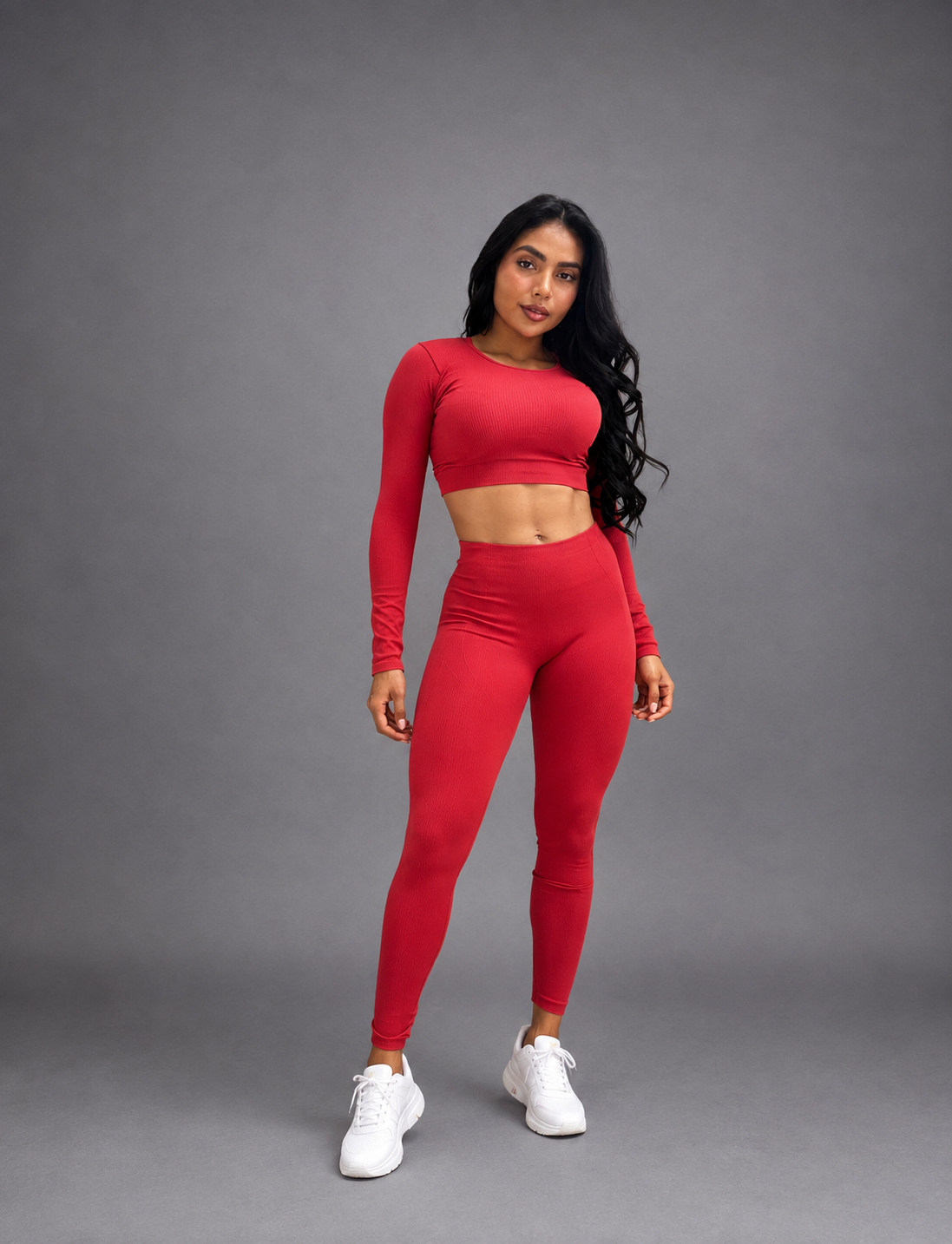 SET DE LEGGINS SIN REALCE Y BUSO EN TELA PREMIUM REF 4051