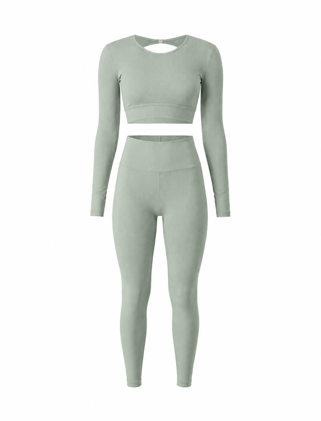SET DE LEGGINS SIN REALCE Y BUSO EN TELA PREMIUM REF 4051