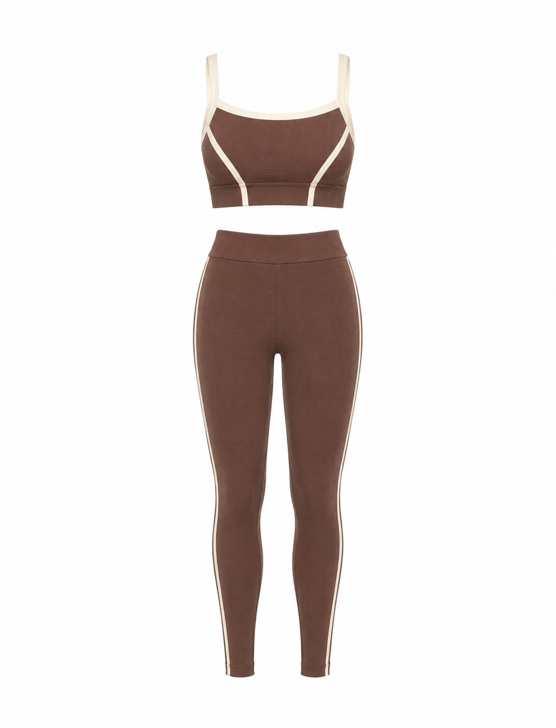 SET DE LEGGINS DOBLE REALCE Y TOP CON SESGO PREMIUM  Ref. Top 2102  Ref. Leggins 1102