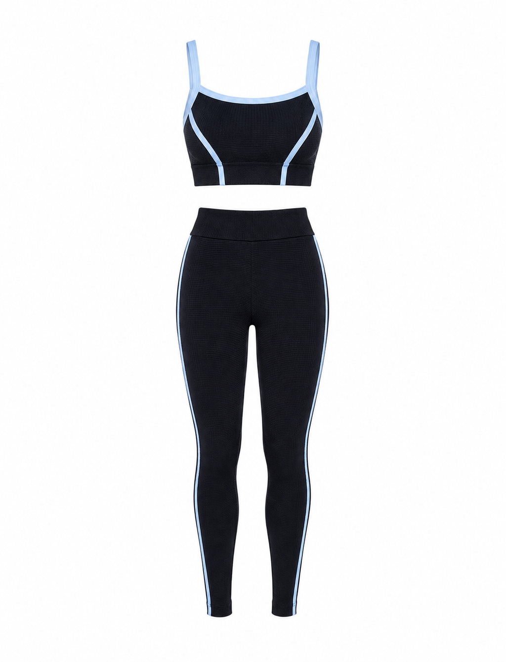 SET DE LEGGINS DOBLE REALCE Y TOP CON SESGO PREMIUM  Ref. Top 2102  Ref. Leggins 1102