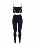 SET DE LEGGINS DOBLE REALCE Y TOP CON SESGO PREMIUM  Ref. Top 2102  Ref. Leggins 1102