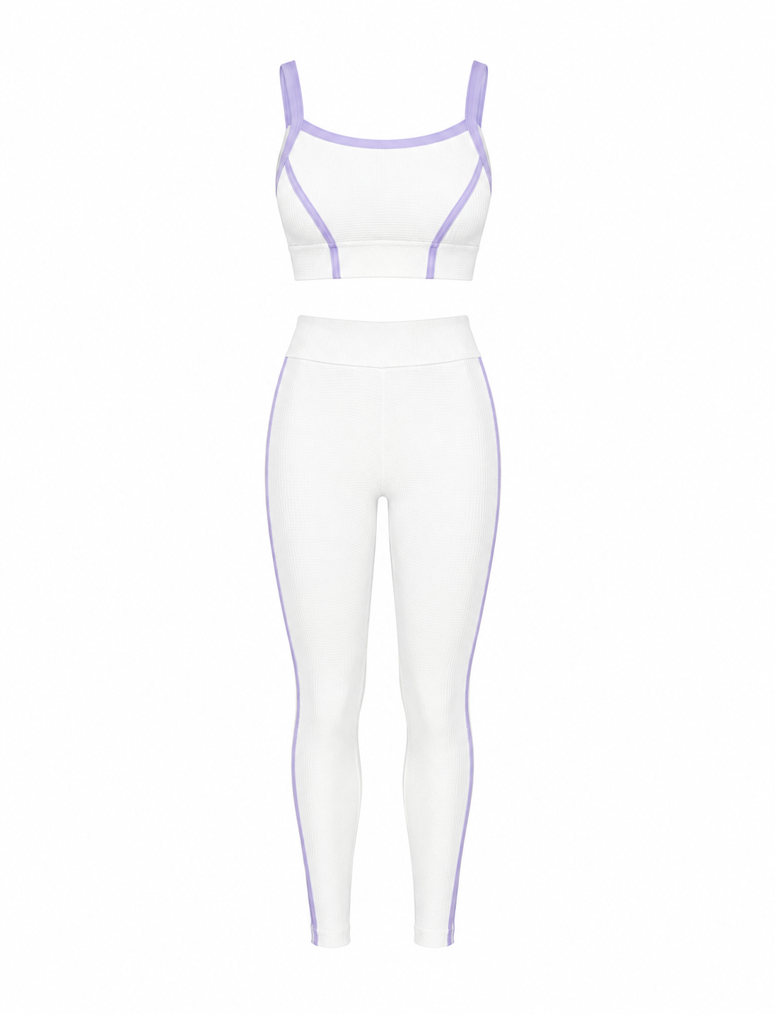 SET DE LEGGINS DOBLE REALCE Y TOP CON SESGO PREMIUM  Ref. Top 2102  Ref. Leggins 1102