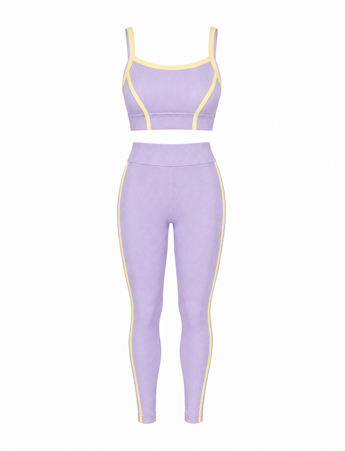 SET DE LEGGINS DOBLE REALCE Y TOP CON SESGO PREMIUM  Ref. Top 2102  Ref. Leggins 1102