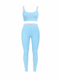 SET DE LEGGINS DOBLE REALCE Y TOP CON SESGO  Ref. Top 2068 | Ref. Leggin 1052