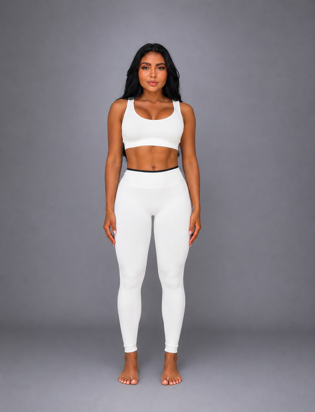 SET DE LEGGINS DOBLE PUSH Y TOP CON SESGO EN TELA PREMIUM  Ref. Top 2009 | Ref. Leggin 1052