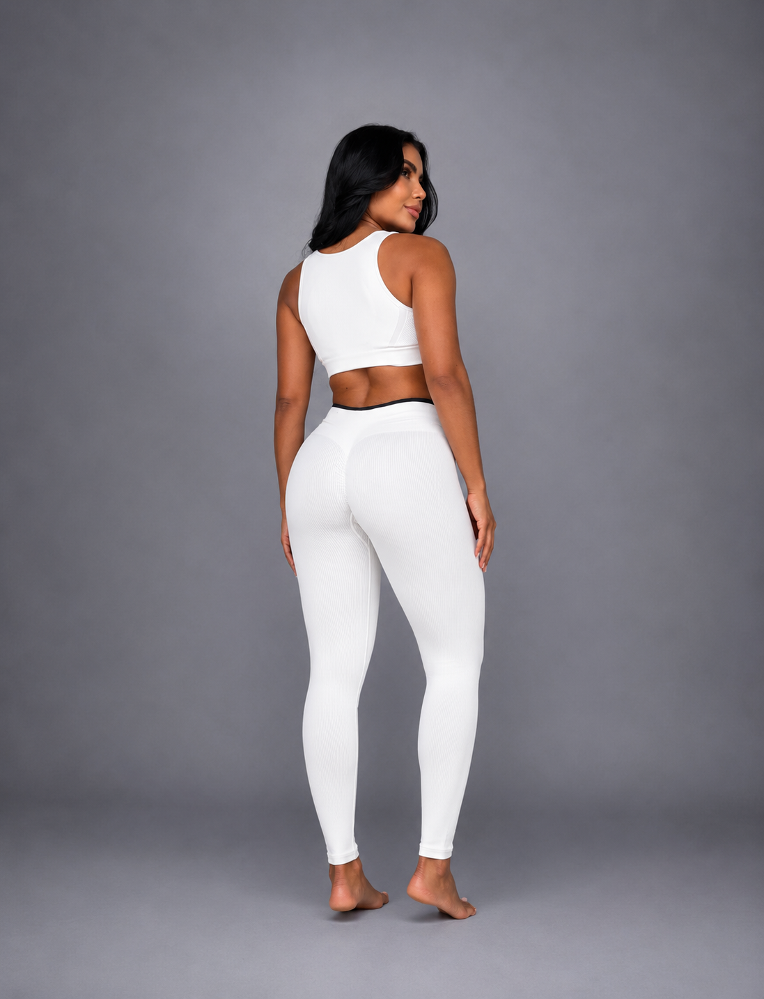 SET DE LEGGINS DOBLE PUSH Y TOP CON SESGO EN TELA PREMIUM  Ref. Top 2009 | Ref. Leggin 1052