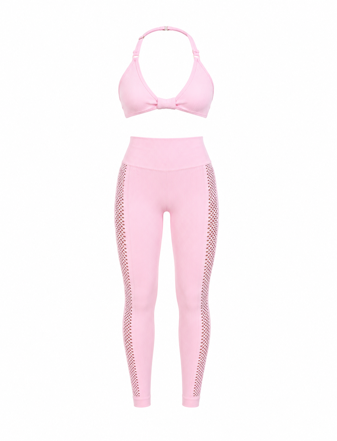 SET LEGGINS BUCOS LATERALES DOBLE REALCE Y TOP MOÑITO PREMIUM NACIONAL  Ref. Leggin 1094  Ref. Top 2063