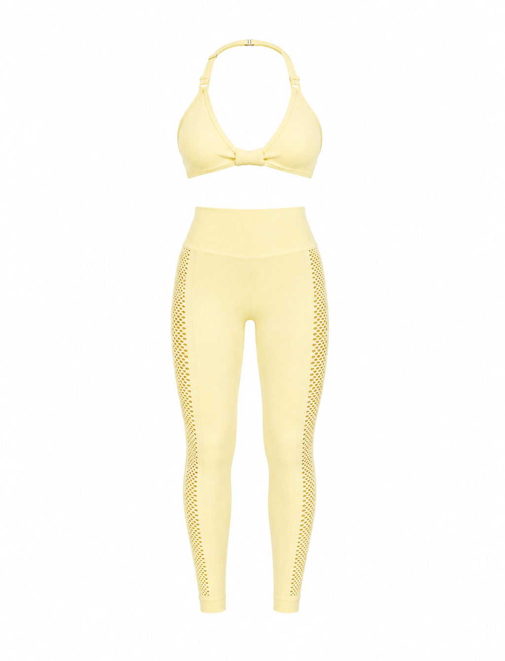 SET LEGGINS BUCOS LATERALES DOBLE REALCE Y TOP MOÑITO PREMIUM NACIONAL  Ref. Leggin 1094  Ref. Top 2063