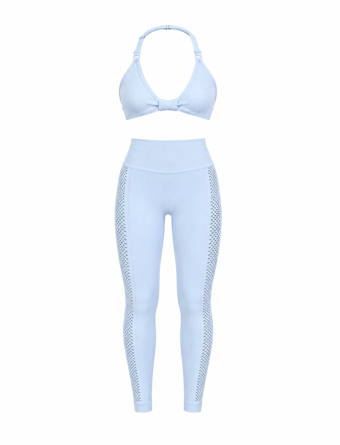 SET LEGGINS BUCOS LATERALES DOBLE REALCE Y TOP MOÑITO PREMIUM NACIONAL  Ref. Leggin 1094  Ref. Top 2063
