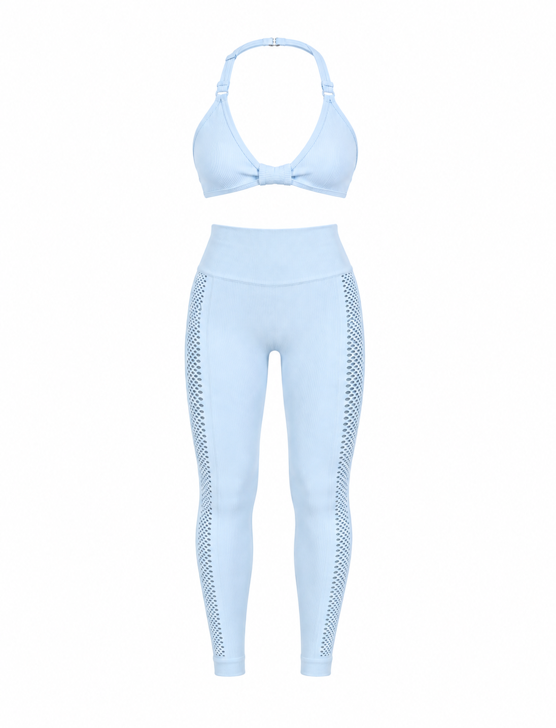 SET LEGGINS BUCOS LATERALES DOBLE REALCE Y TOP MOÑITO PREMIUM NACIONAL  Ref. Leggin 1094  Ref. Top 2063