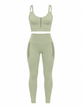 SET LEGGINS BUCOS DOBLE REALCE Y TOP BUCOS NACIONAL  Ref. 6053