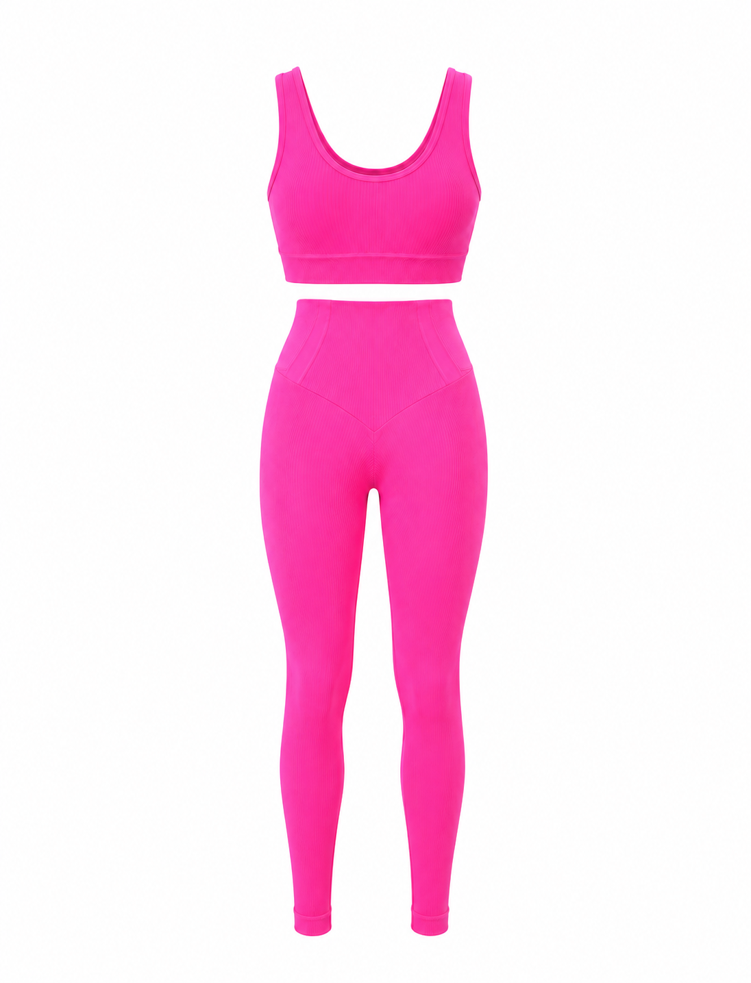SET DE LEGGINS DOBLE REALCE Y TOP NACIONAL  Ref. 4054
