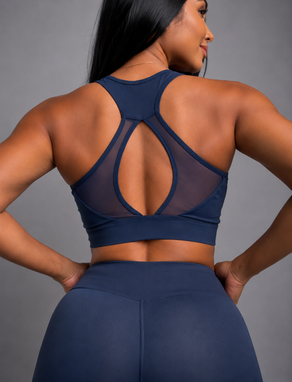 SET LEGGINS + TOP IMPORTADO EN NYLON  Ref. S004