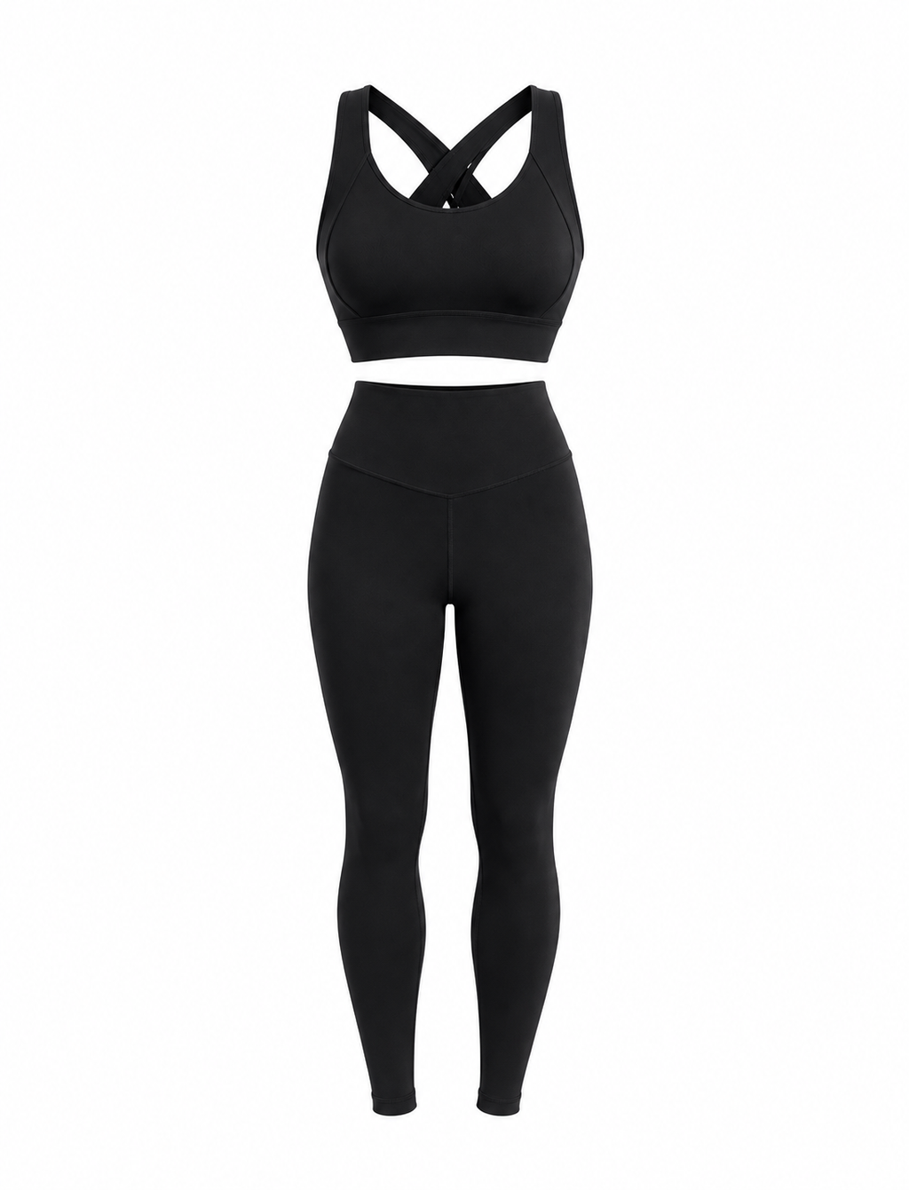 SET LEGGINS + TOP IMPORTADO EN NYLON  Ref. S005