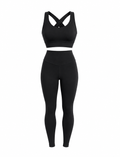 SET LEGGINS + TOP IMPORTADO EN NYLON  Ref. S005