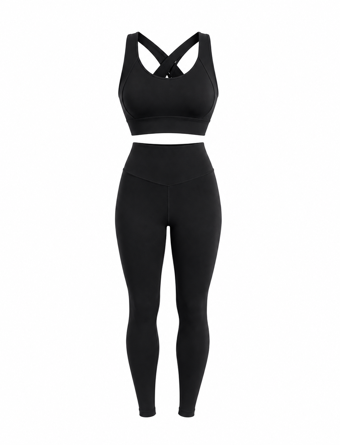 SET LEGGINS + TOP IMPORTADO EN NYLON  Ref. S005