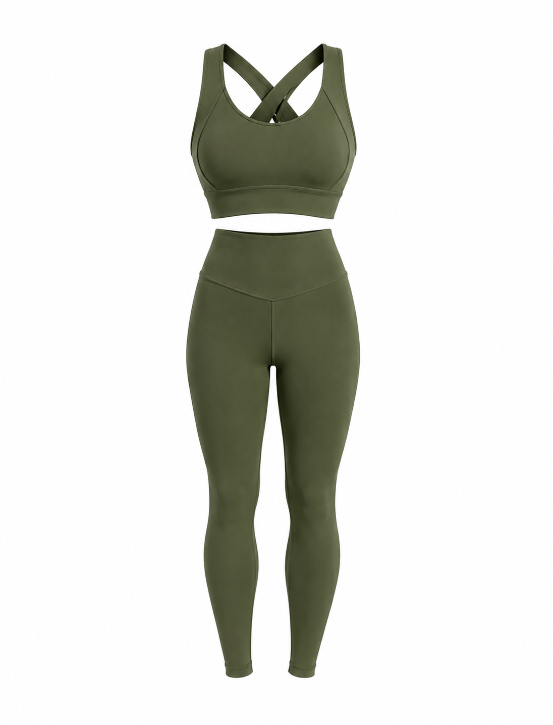 SET LEGGINS + TOP IMPORTADO EN NYLON  Ref. S005