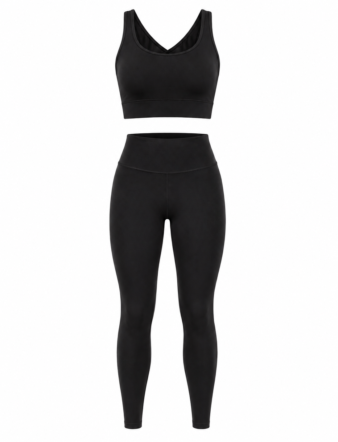 SET LEGGINS + TOP IMPORTADO EN NYLON  Ref. S003