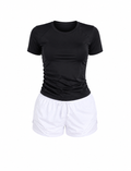 SET DE CAMISETA Y PANTALONETA CON MALLA  Ref. Camisa T06 Ref. Pantaloneta PM04