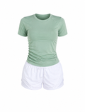 SET DE CAMISETA Y PANTALONETA CON MALLA  Ref. Camisa T06 Ref. Pantaloneta PM04