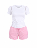SET DE CAMISETA Y PANTALONETA CON MALLA  Ref. Camisa T02  Ref. Pantaloneta PM04