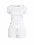SET DE CAMISETA Y PANTALONETA CON MALLA  Ref. Camisa T09  Ref. Pantaloneta PM04