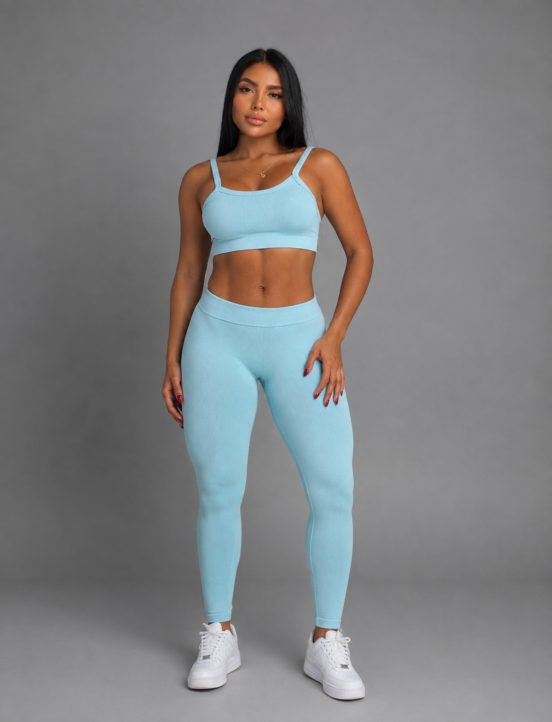 SET LEGGINS Y TOP CON PUSH PREMIUM  Ref. 1070