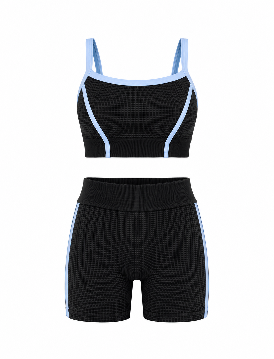 SET DE SHORT DOBLE PUSH Y TOP CON SESGO EN TELA GALLETA  Ref. Top 2102  Ref. Short 31021